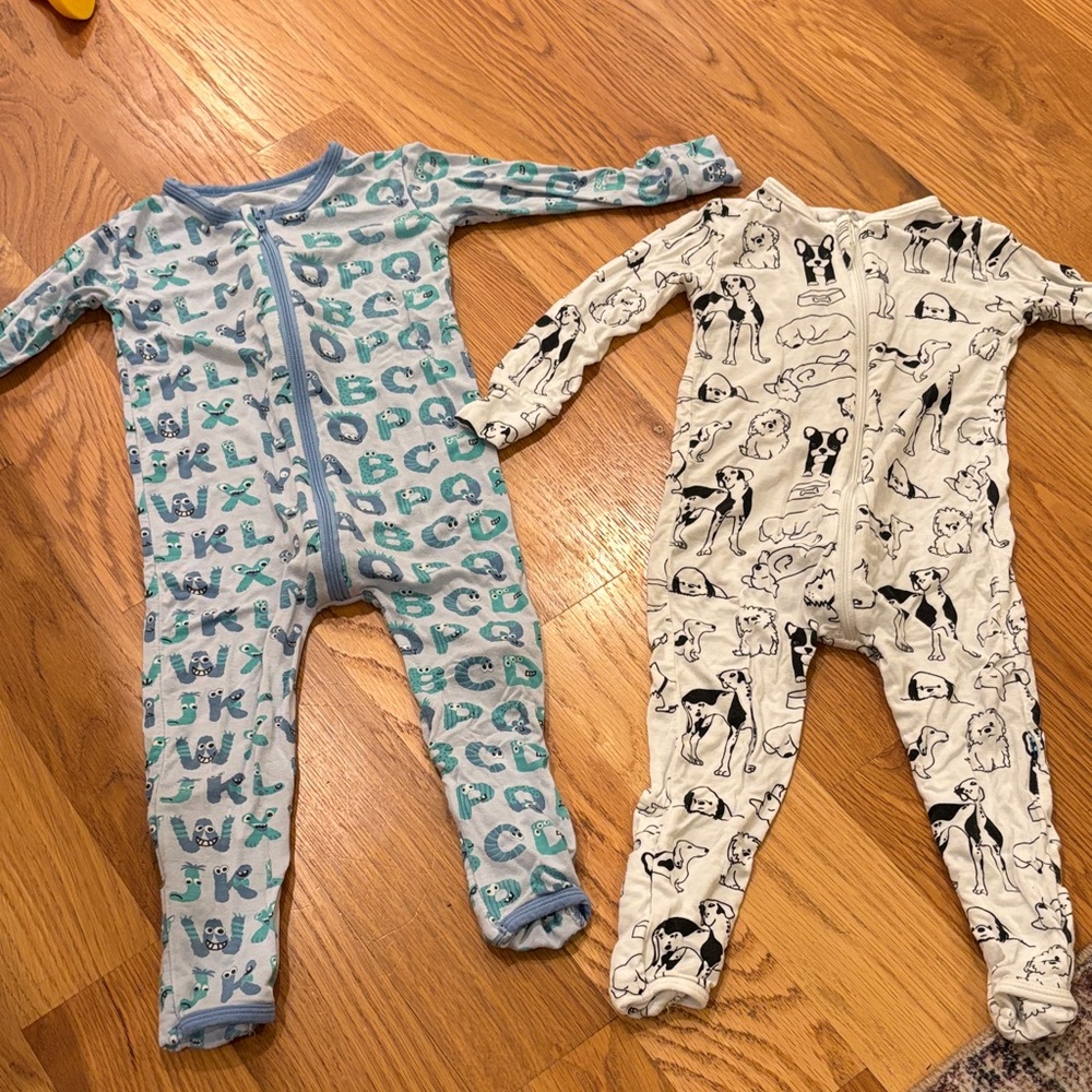 Kickee Pants Boys Pajamas SET OF 2 9-12M